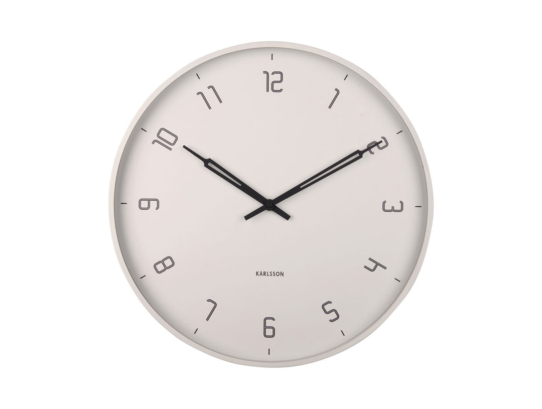 Karlsson Wall clock Stark iron matt warm grey