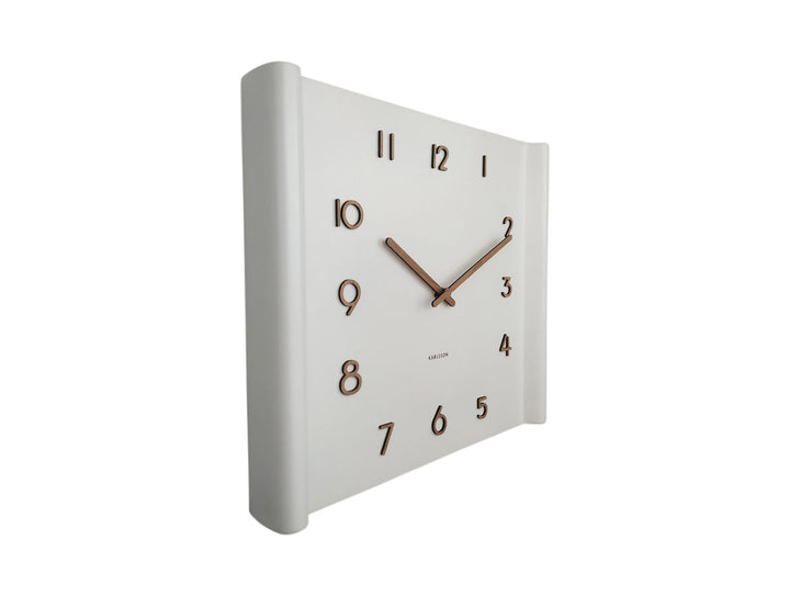 Karlsson Wall clock Sole raised rim basswood white