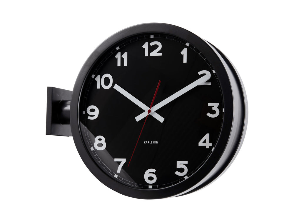 Karlsson Wall clock New Classic Double Sided black