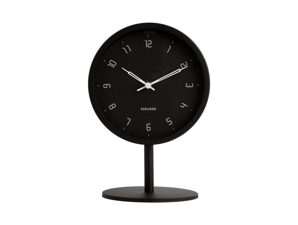 Karlsson Table clock Stark iron matt black