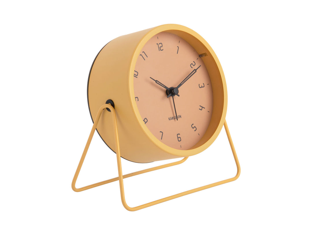 Karlsson Alarm clock Stark iron matt honey yellow