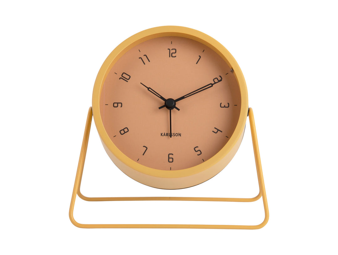 Karlsson Alarm clock Stark iron matt honey yellow