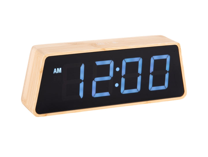 Karlsson Alarm clock Changing Colour LED bamboo