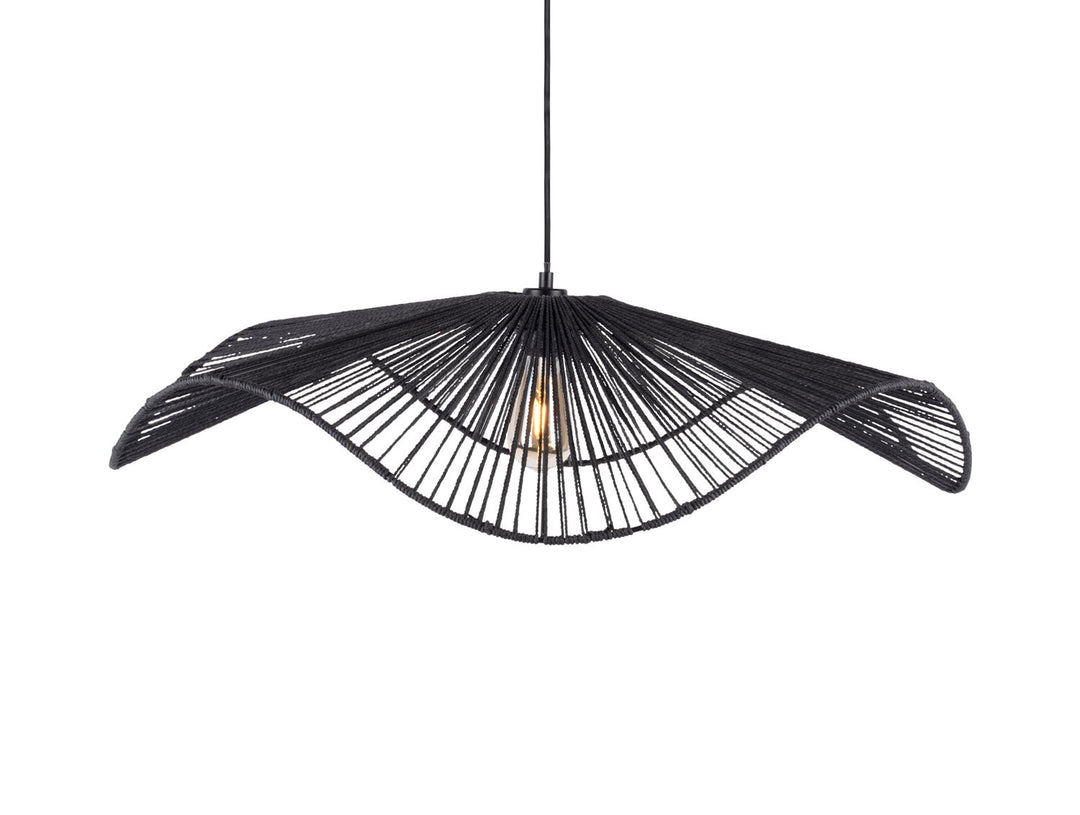 Leitmotiv Pendant lamp Sombra large paper rope black