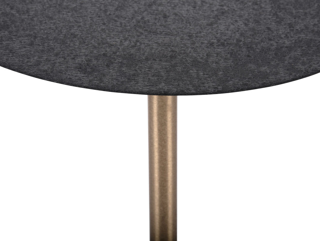 Leitmotiv Side table Dex large iron textured black