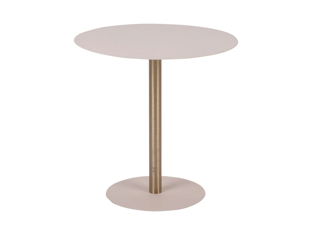 Leitmotiv Side table Dex large iron textured warm grey