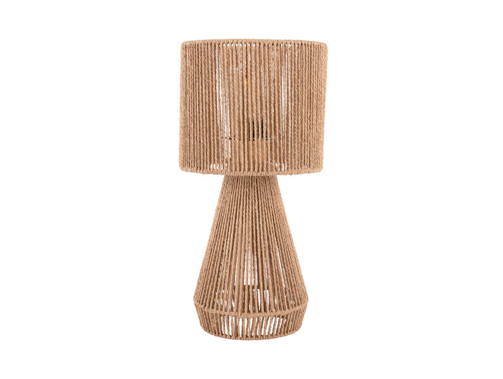 Leitmotiv Table lamp Forma cone paper rope naturel