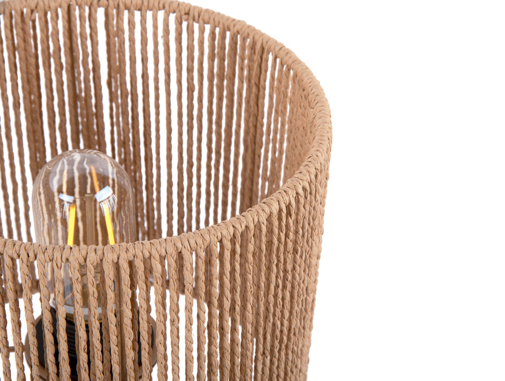 Leitmotiv Table lamp Forma paper rope natural