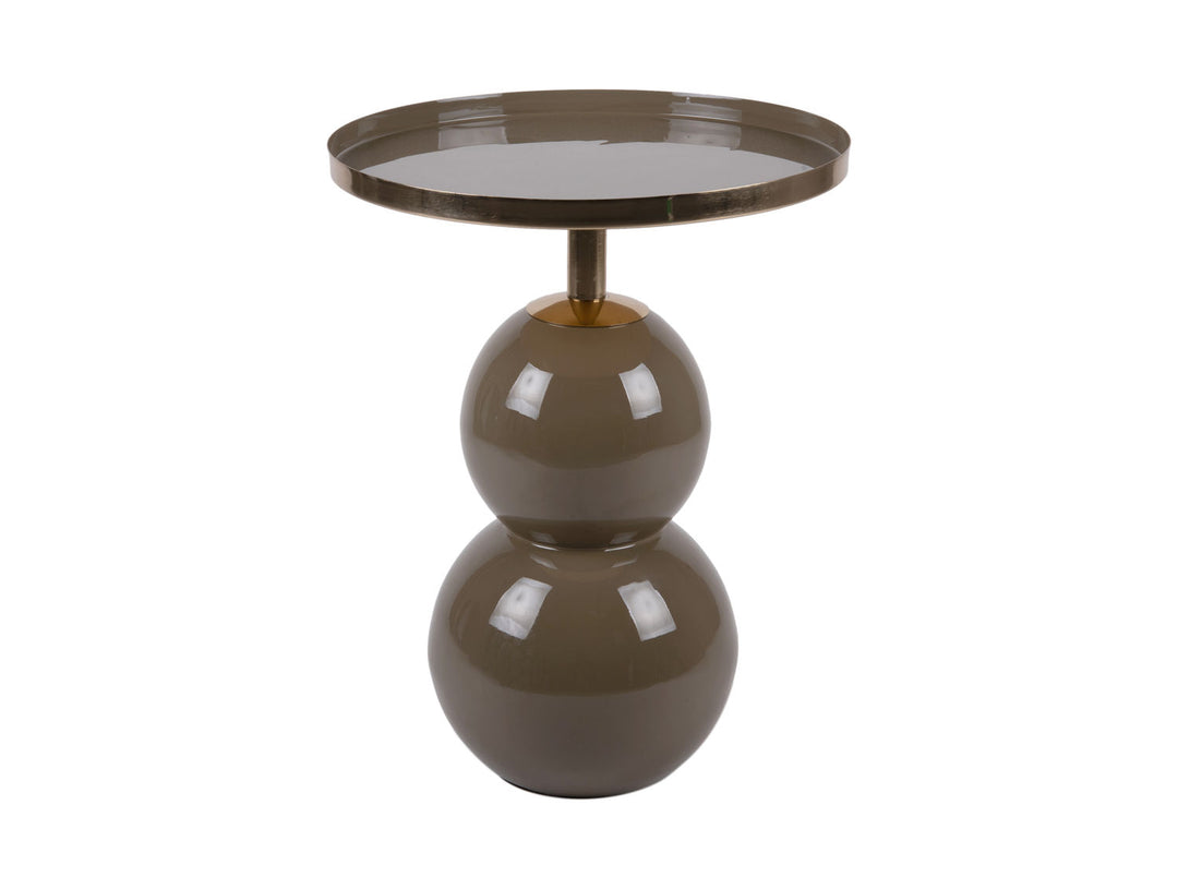 Leitmotiv Side table Nora iron enamel moss green