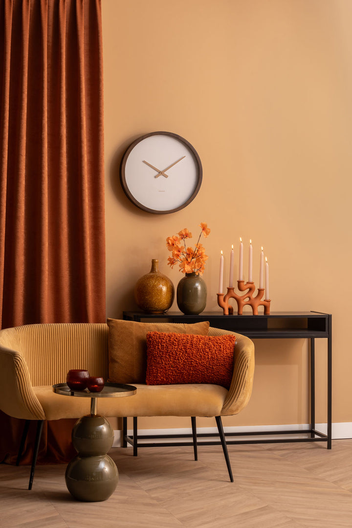 Leitmotiv Side table Nora iron enamel warm grey