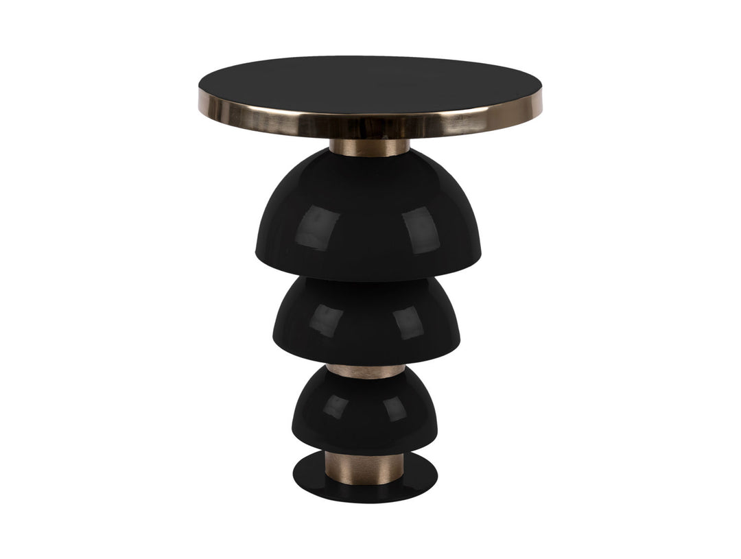 Leitmotiv Side table Tess iron enamel black