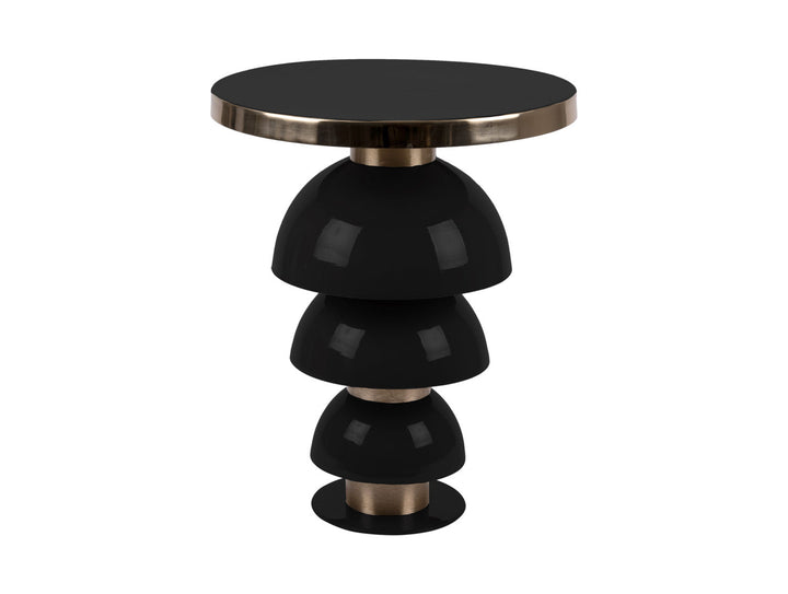 Leitmotiv Side table Tess iron enamel black