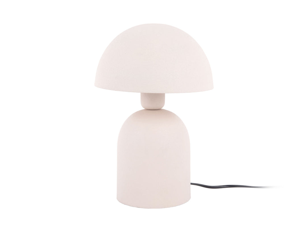 Leitmotiv Table lamp Boaz iron textured warm grey