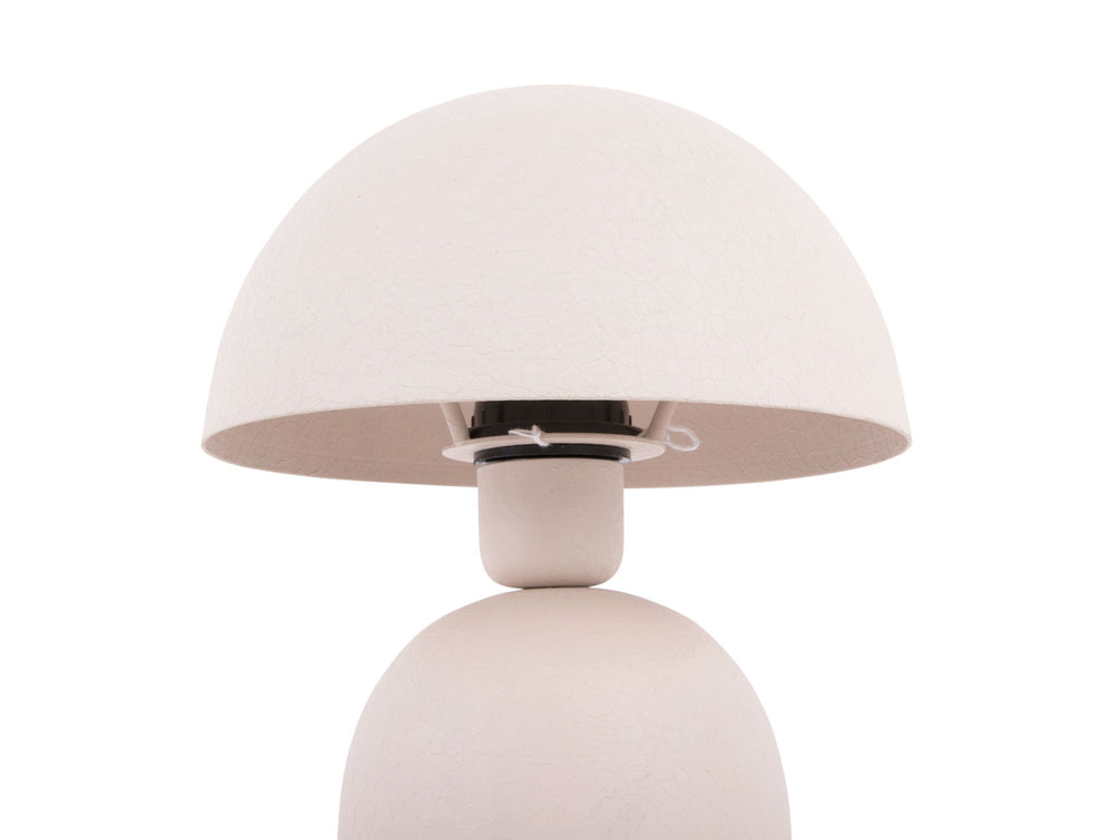 Leitmotiv Table lamp Boaz iron textured warm grey