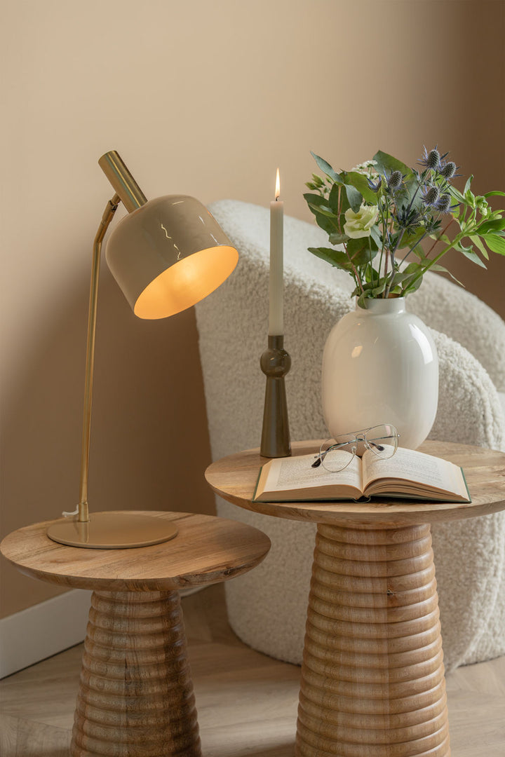 Leitmotiv Table lamp Smart enamel soft brown