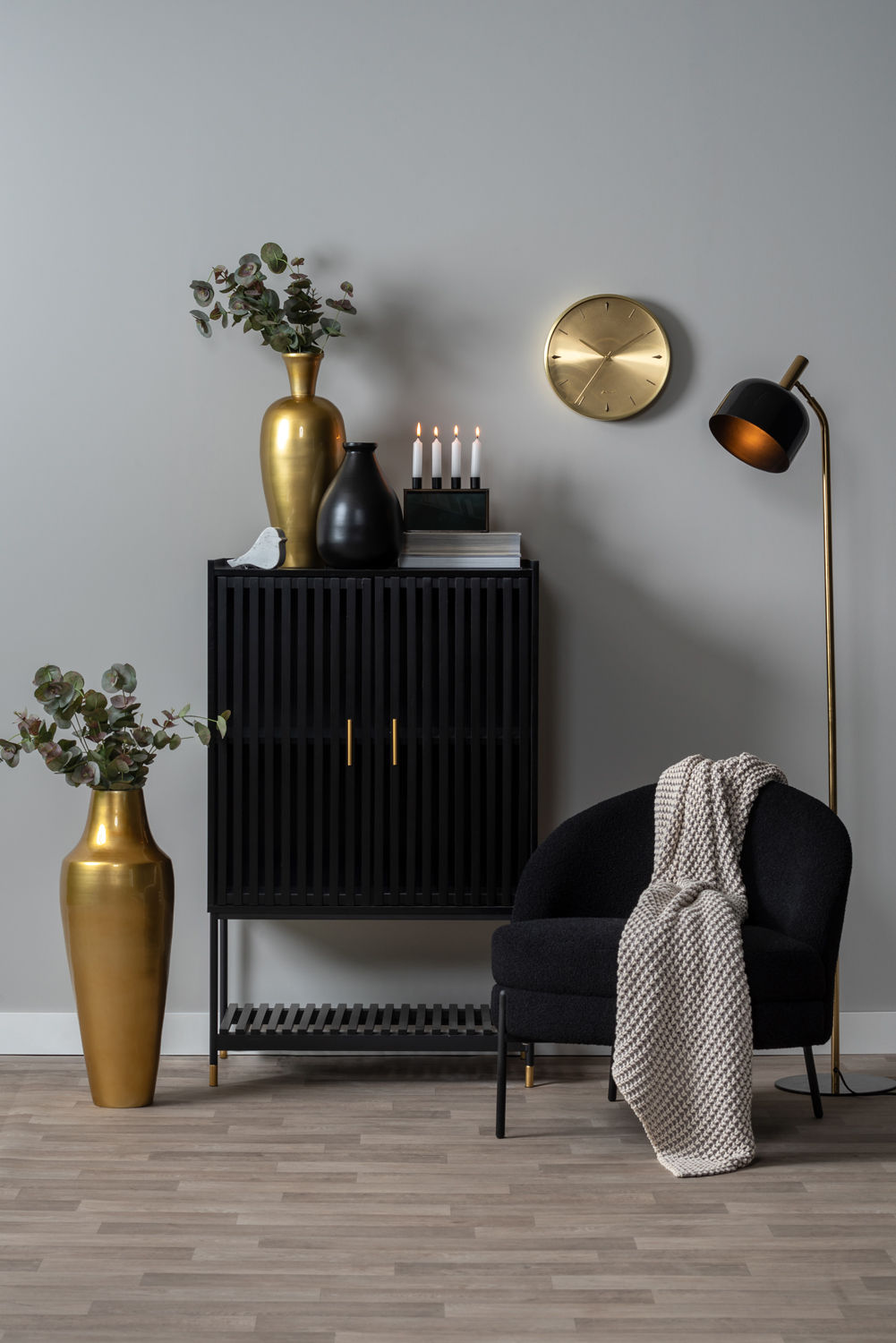 Leitmotiv Floor lamp Smart enamel black