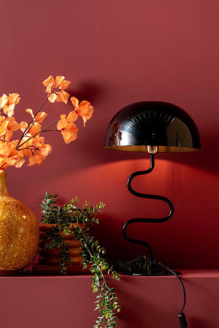 Leitmotiv Table lamp Twist enamel black