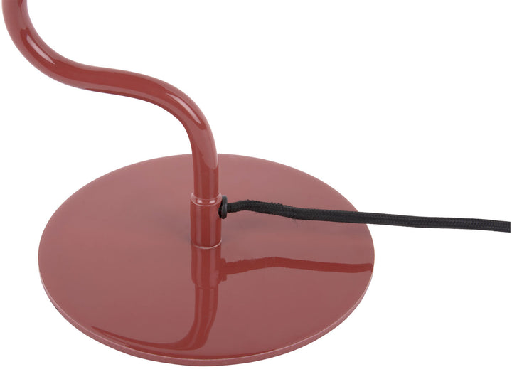 Leitmotiv Table lamp Twist enamel red ochre