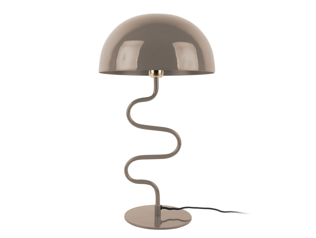 Leitmotiv Table lamp Twist enamel warm grey
