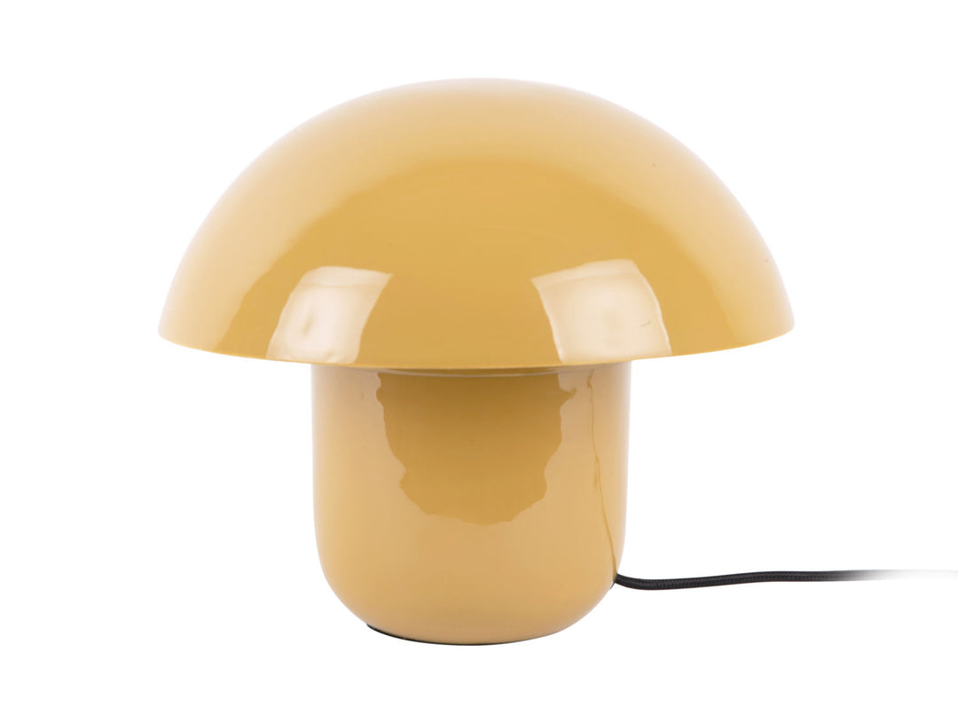 Leitmotiv Table lamp Fat Mushroom enamel honey yellow