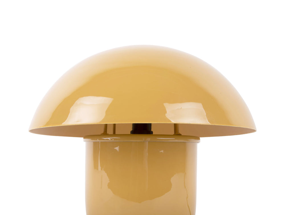 Leitmotiv Table lamp Fat Mushroom enamel honey yellow