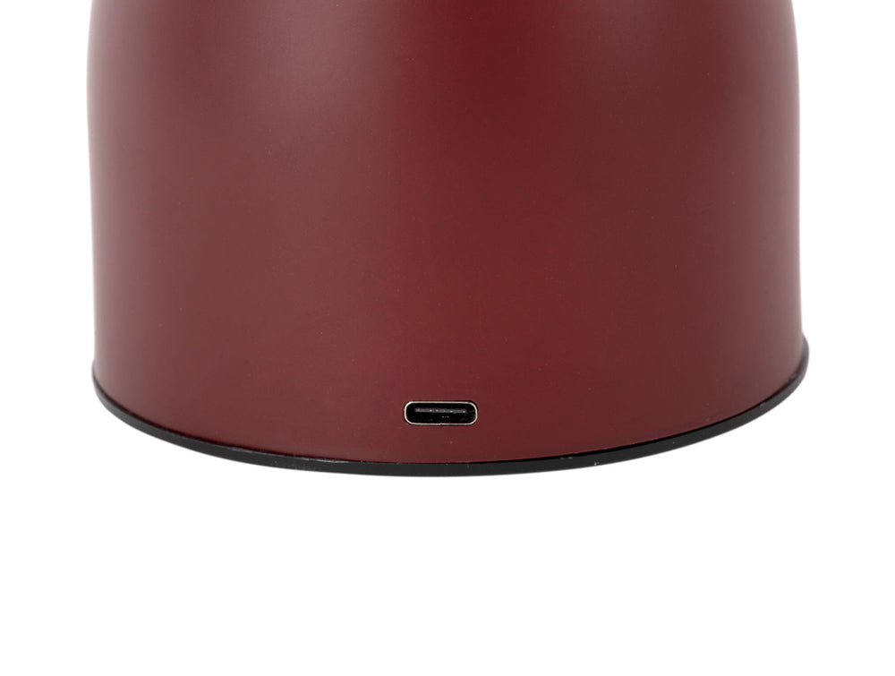 Leitmotiv Table lamp Calor LED matt red ochre
