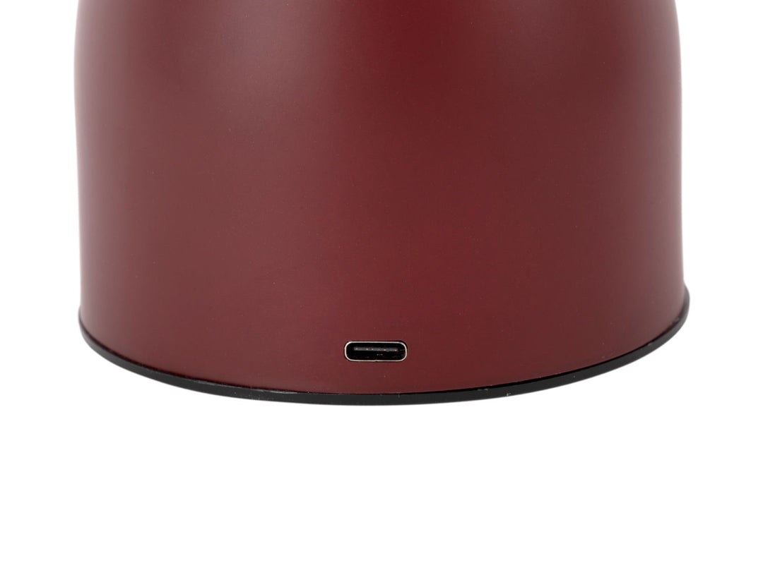 Leitmotiv Table lamp Calor LED matt red ochre
