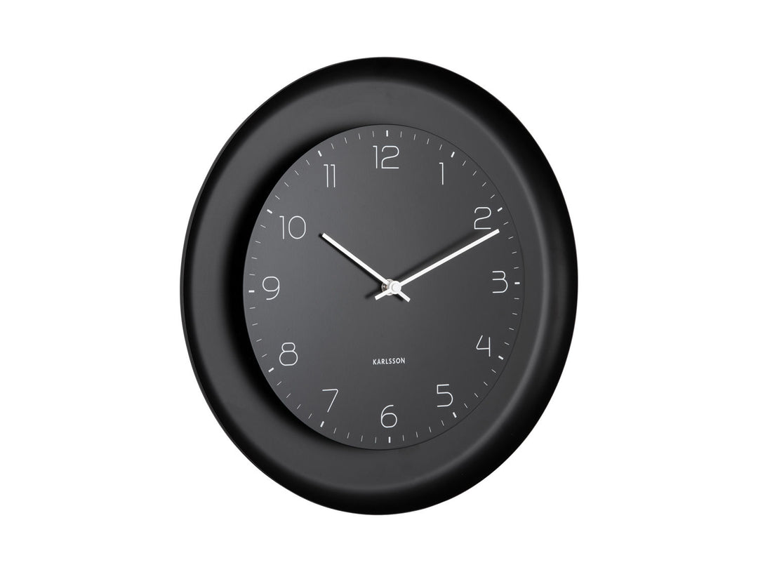 Karlsson Wall clock Dual Disc metal black