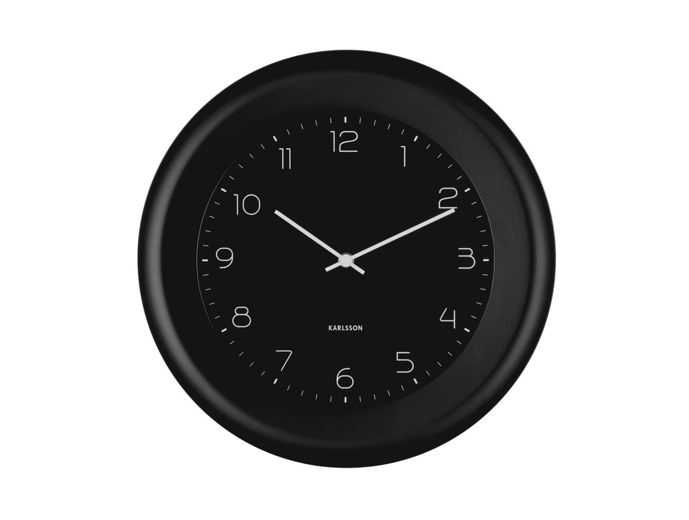 Karlsson Wall clock Dual Disc metal black