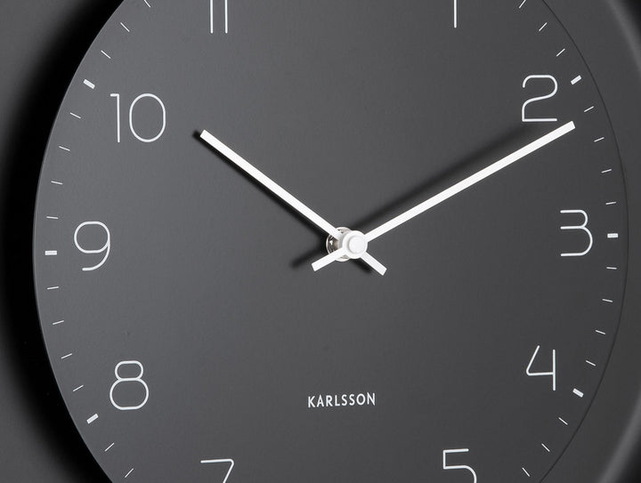 Karlsson Wall clock Dual Disc metal black