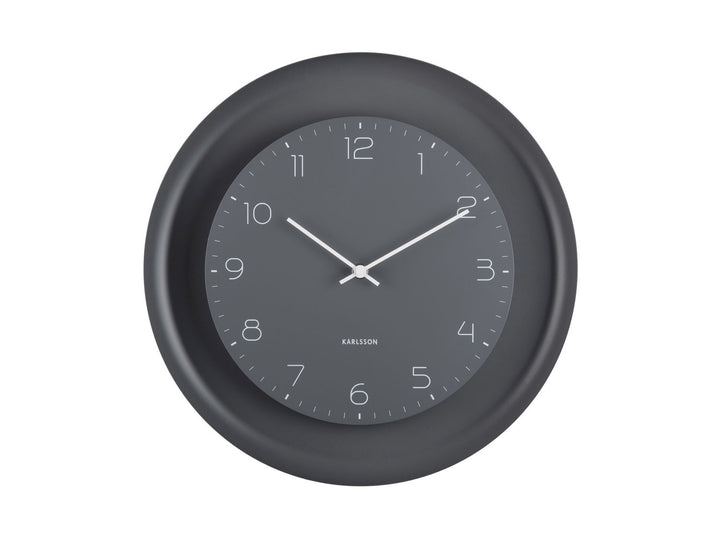 Karlsson Wall clock Dual Disc metal dark grey