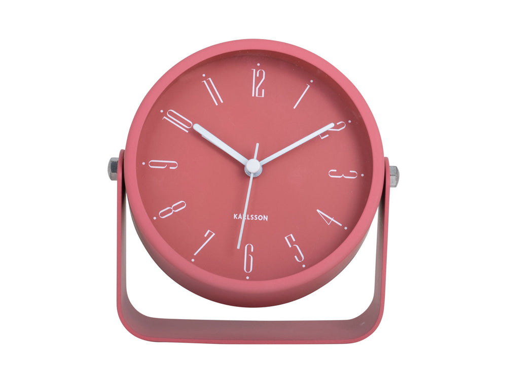 Karlsson Alarm clock Regal Numbers blush red