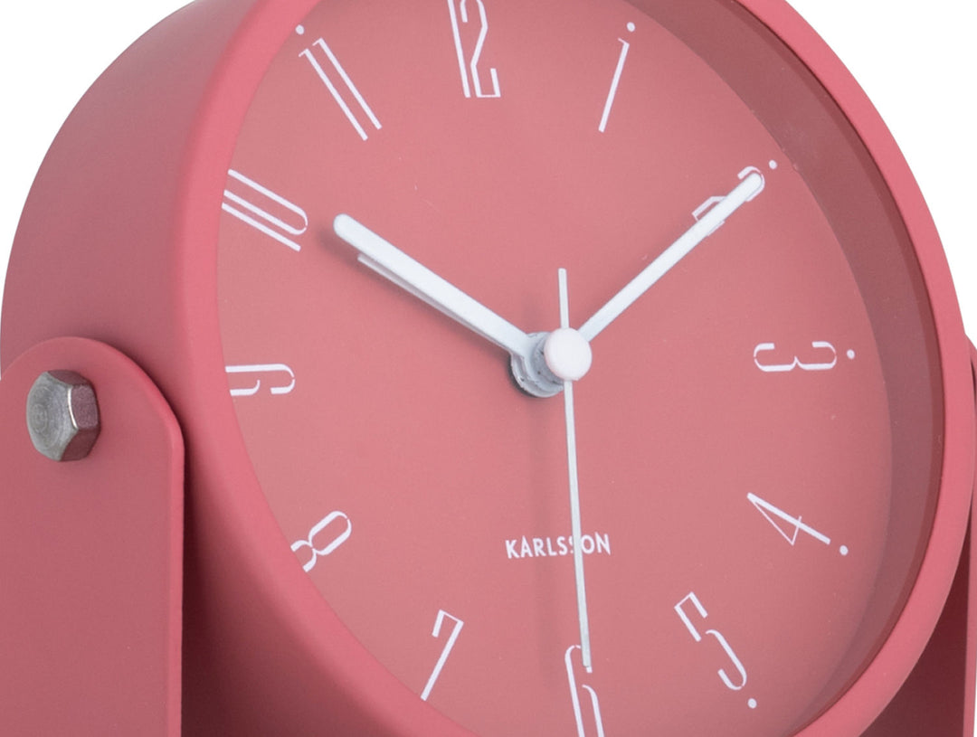 Karlsson Alarm clock Regal Numbers blush red