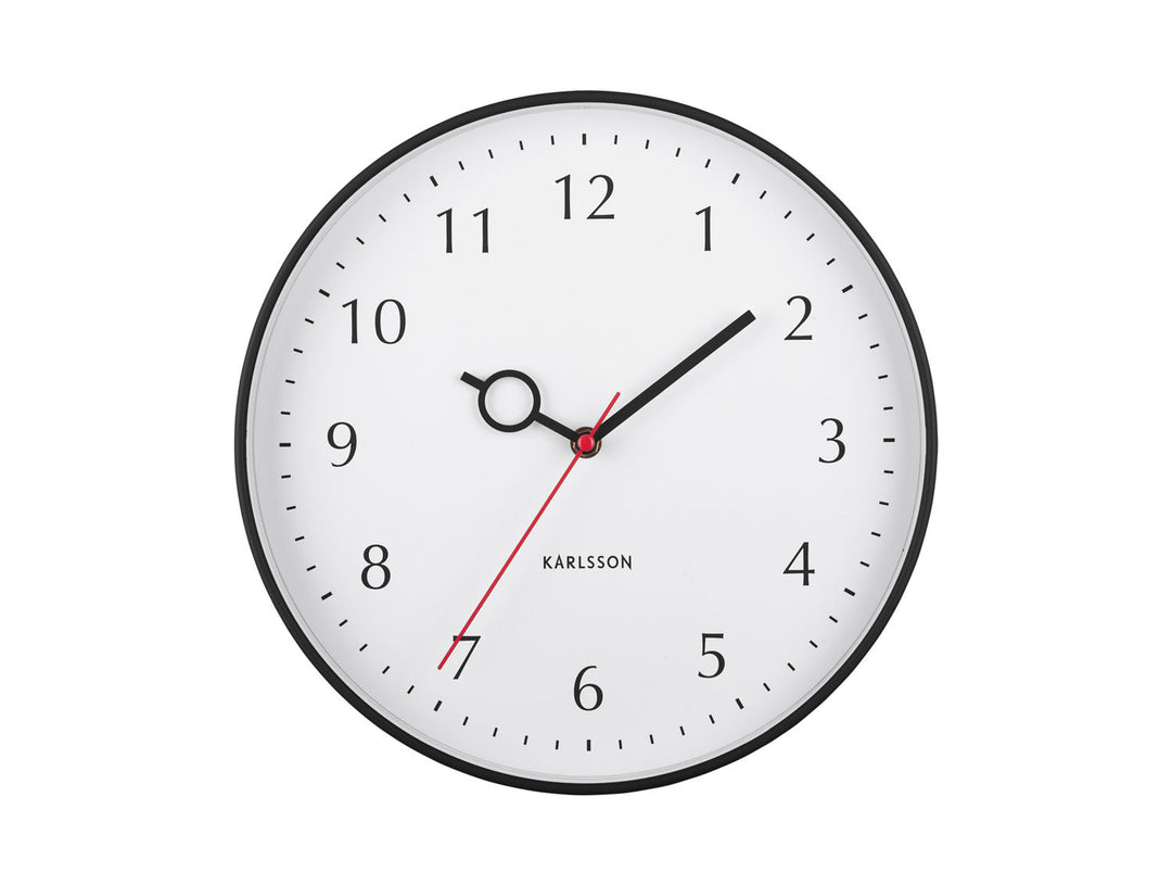 Karlsson Wall clock Loupe PP black