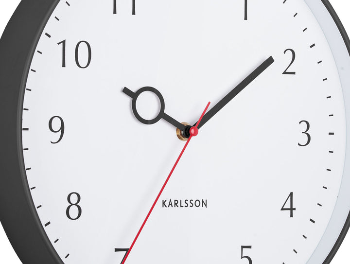 Karlsson Wall clock Loupe PP black