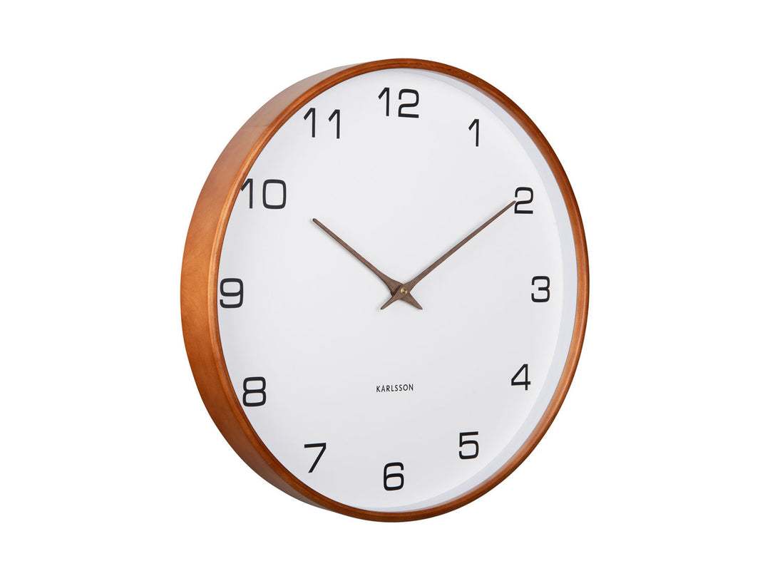 Karlsson Wall clock Acento wood white