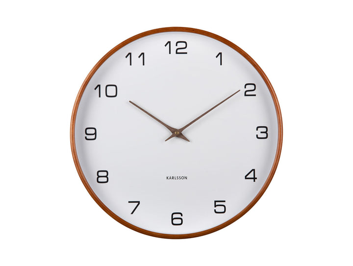 Karlsson Wall clock Acento wood white