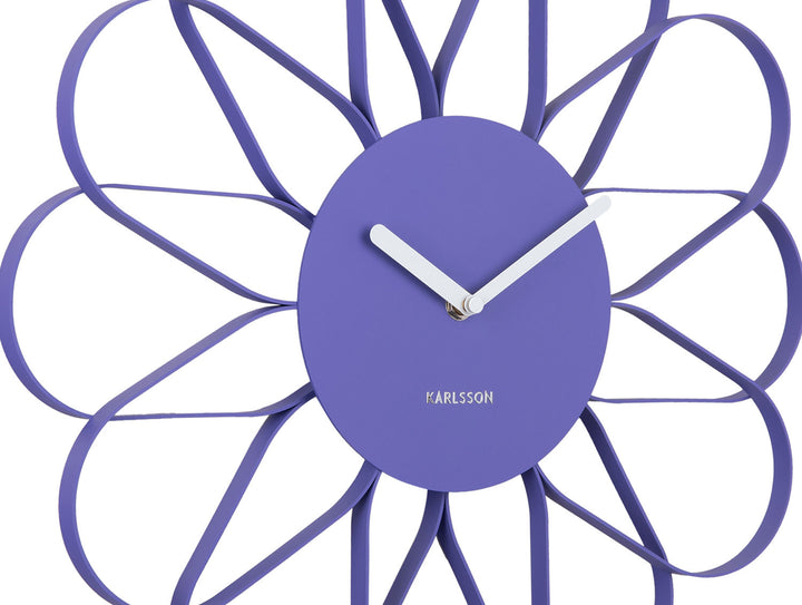 Karlsson Wall clock Arkis iron bright purple