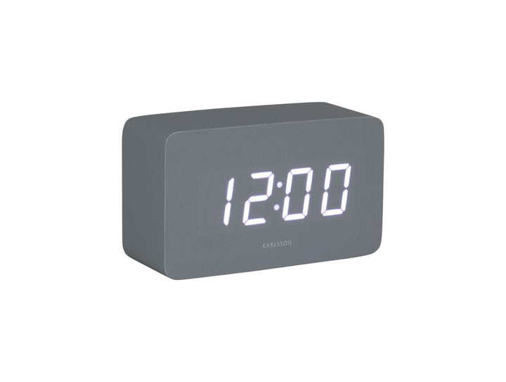 Karlsson Alarm clock Spry tube LED mouse grey