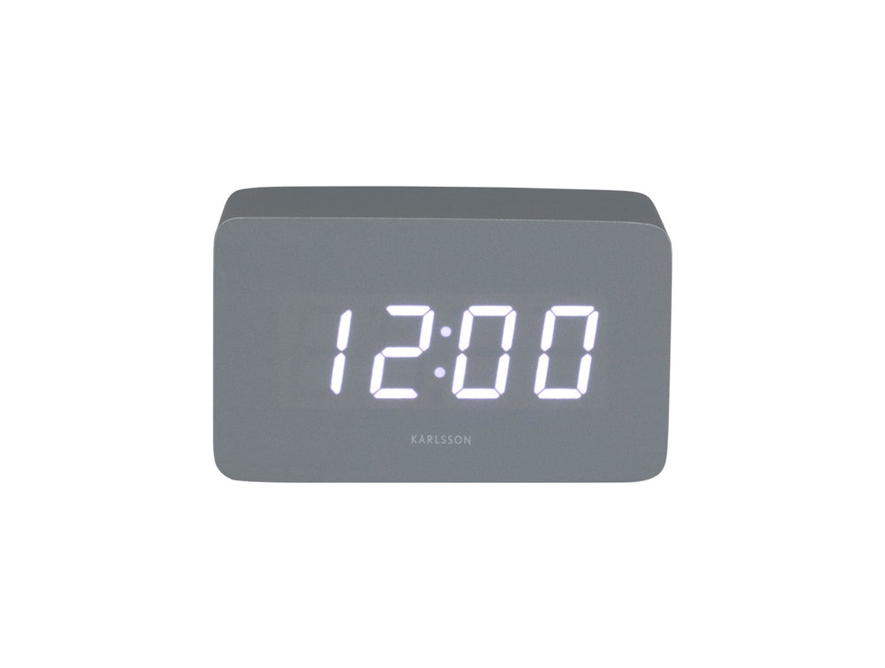 Karlsson Alarm clock Spry tube LED mouse grey