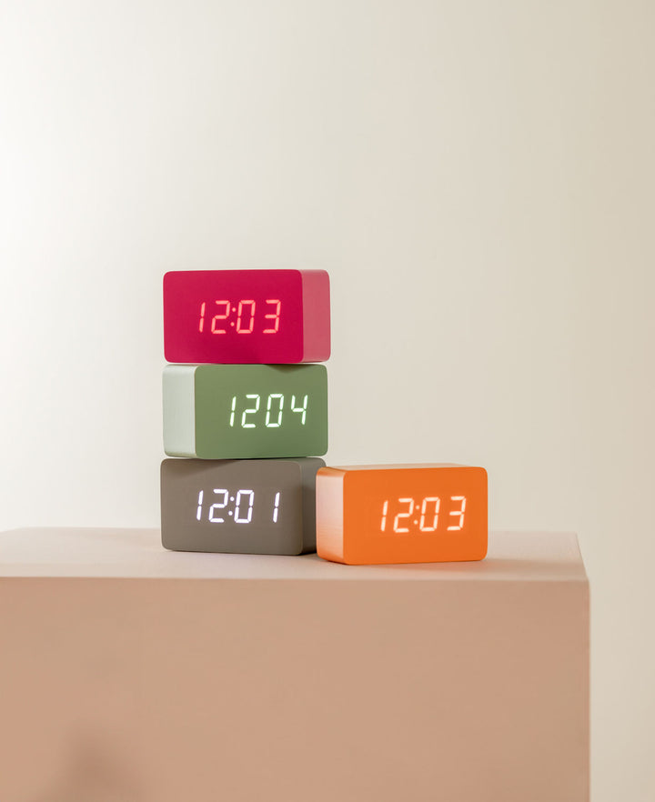 Karlsson Alarm clock Spry tube LED mouse grey