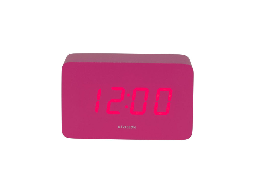 Karlsson Alarm clock Spry tube LED bright pink