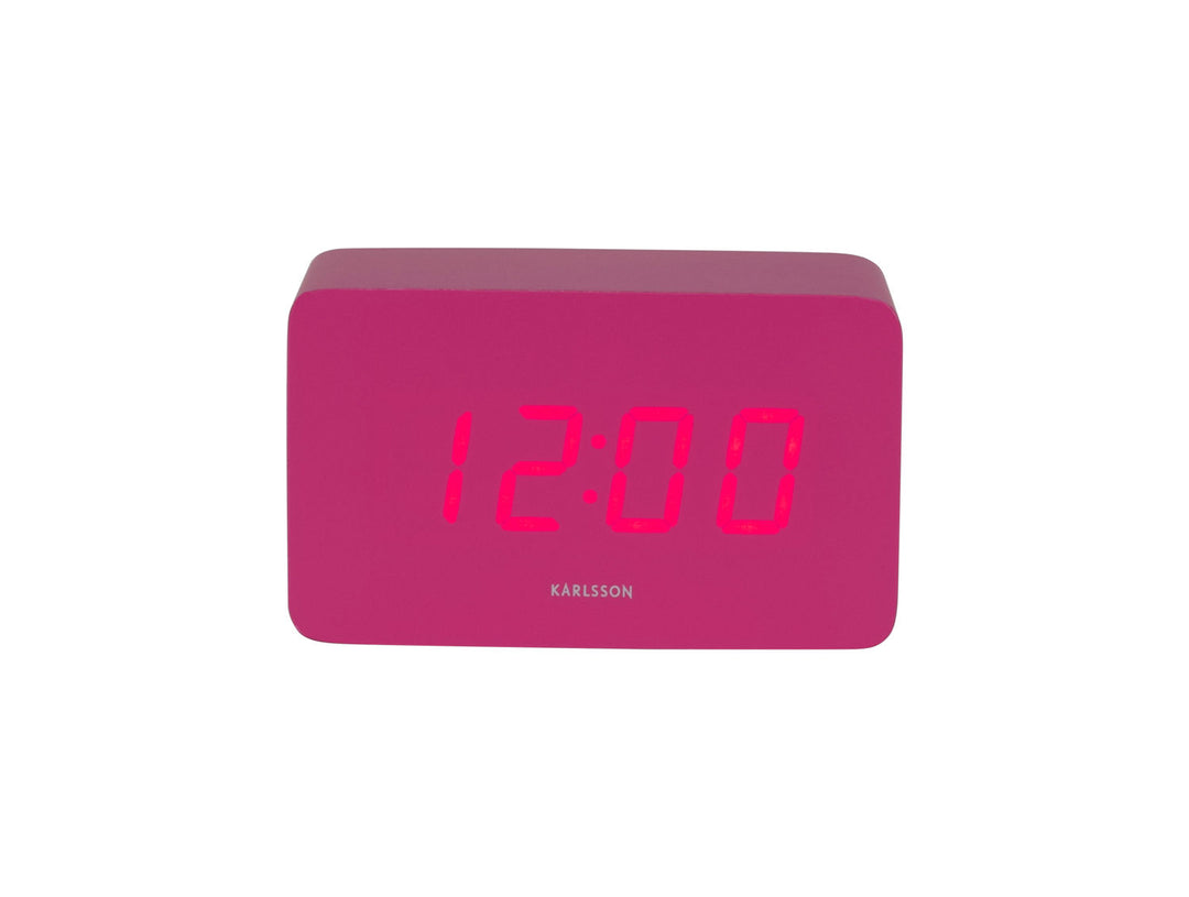 Karlsson Alarm clock Spry tube LED bright pink