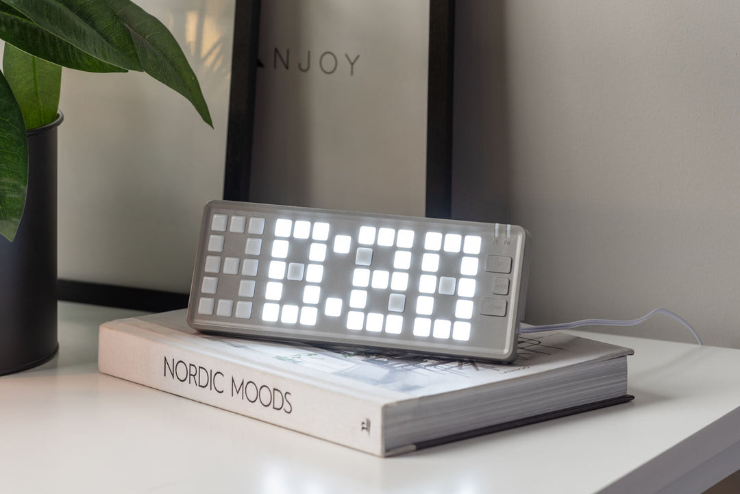 Karlsson Alarm clock Keyboard LED light grey