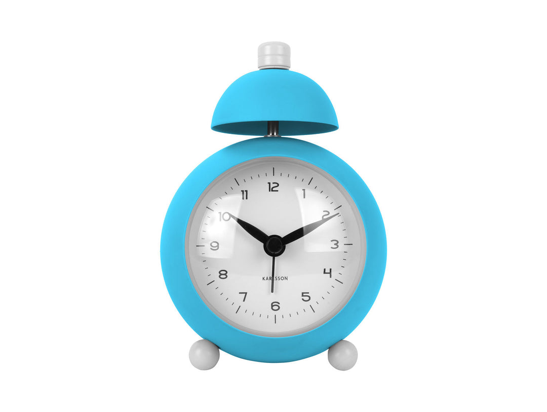 Karlsson Alarm clock Chaplin iron matt bright blue