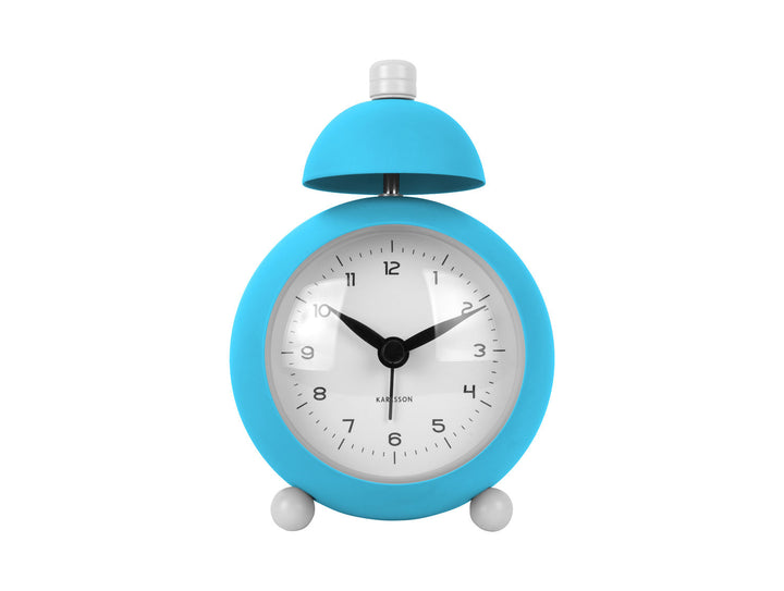 Karlsson Alarm clock Chaplin iron matt bright blue