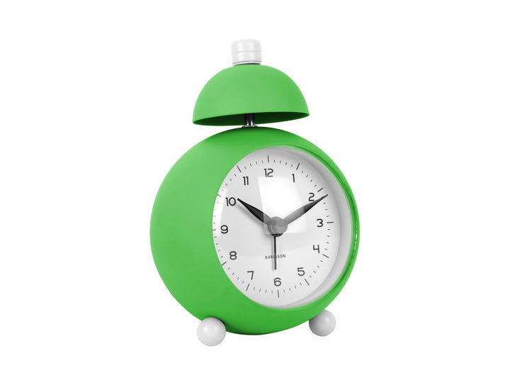 Karlsson Alarm clock Chaplin iron matt bright green