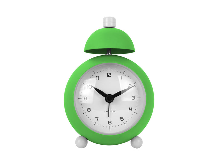 Karlsson Alarm clock Chaplin iron matt bright green