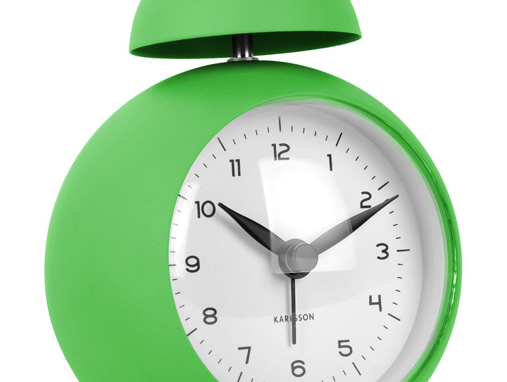 Karlsson Alarm clock Chaplin iron matt bright green