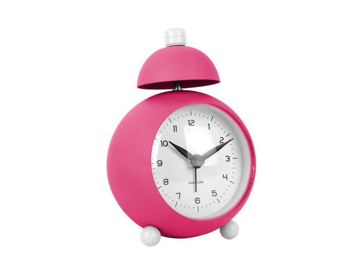 Karlsson Alarm clock Chaplin iron matt bright pink